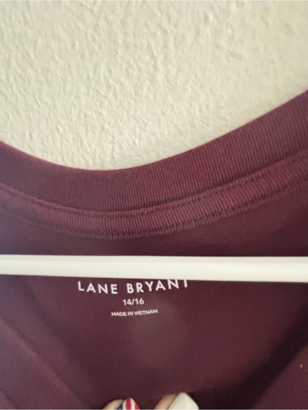 Lane Bryant Burgundy Crewneck Tee